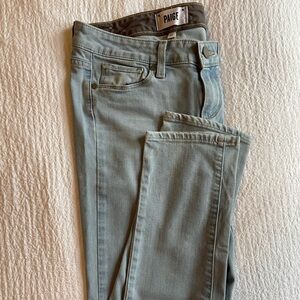 Paige Light blue denim jeans. Size 26w. Skyline Ankle Peg.